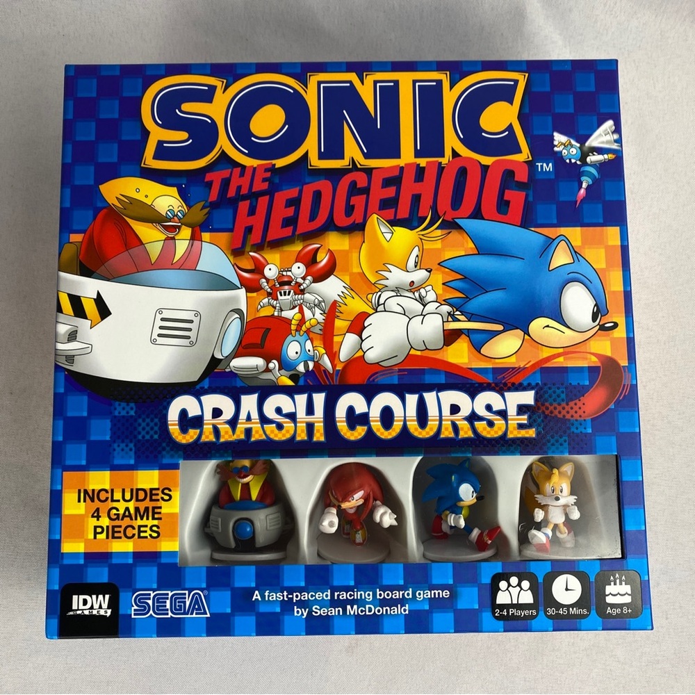 Sonic the Hedgehog Crash Course Racing Board Game Great Condition Never Played